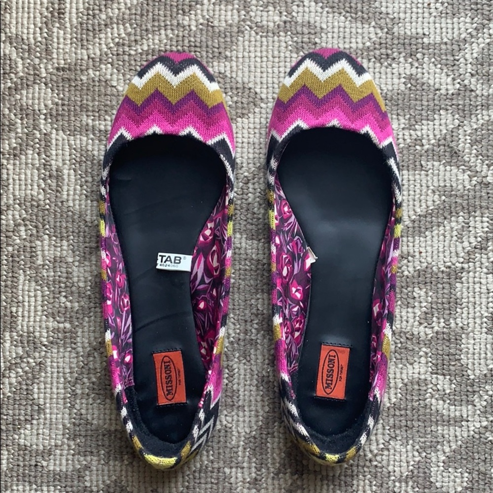 Missoni for Target Multi-Colored Chevron Flats 7.5